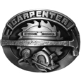 Carpenter Antiqued Belt Buckle
